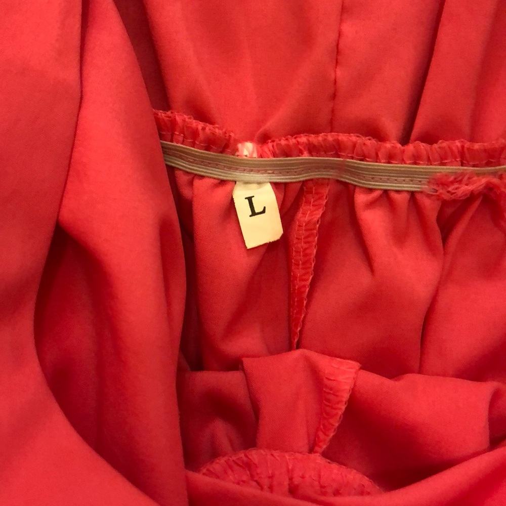 Pink romper, beautiful watermelon color. - Picture 5 of 8